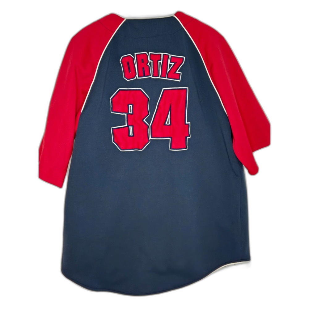 True Fan David Ortiz Boston Red Sox MLB Jersey | Men's Large | Navy Blue Red